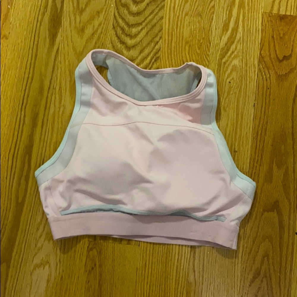 pink lilybod sports bra